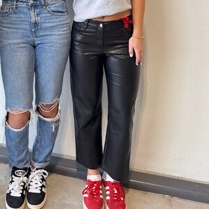 aritzia vegan leather pants